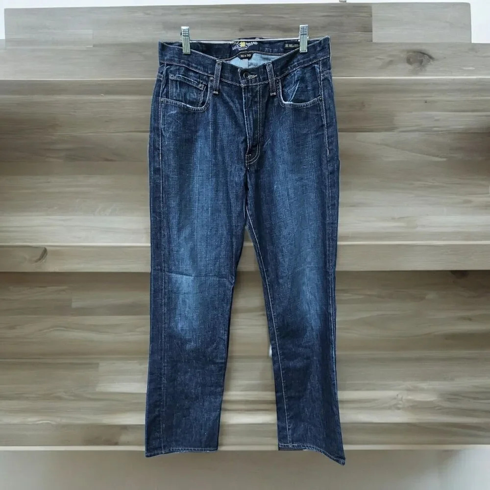 Lucky Brand Men's Relaxed Dark Blue Jeans